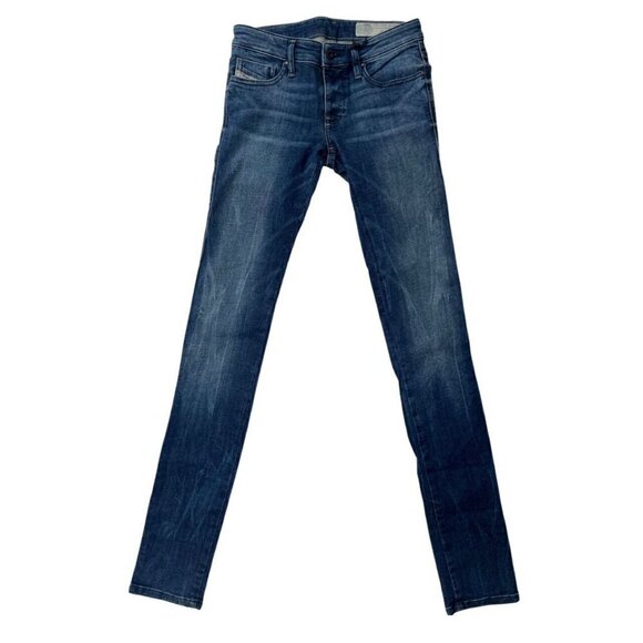 Diesel Womens Skinzee Low Super Slim Skinny Low Waist jeans Size W26 L32 $198 - Picture 3 of 13